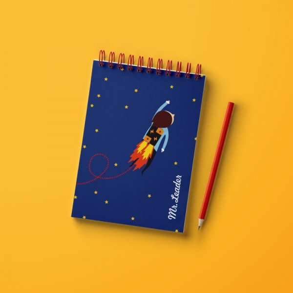 Блокнот А6 космонавт 
